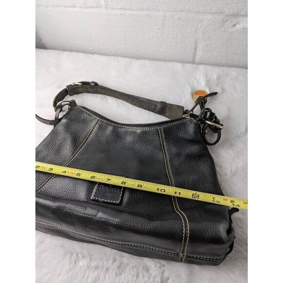 Dooney & Bourke Purse Hobo Black Leather Hobo Bag Soft Supple Heritage Preppy 90 - Picture 10 of 16